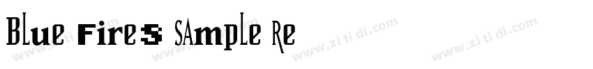 Blue Fires Sample Re字体转换